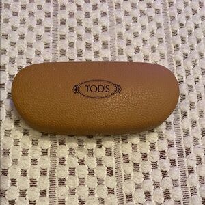 Tod's Tan Leather Eyewear/Sunglasses Case